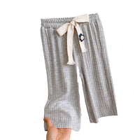 Load image into Gallery viewer, Baby Kid Girls Solid Color Ribbon Pants Wholesale 220524417
