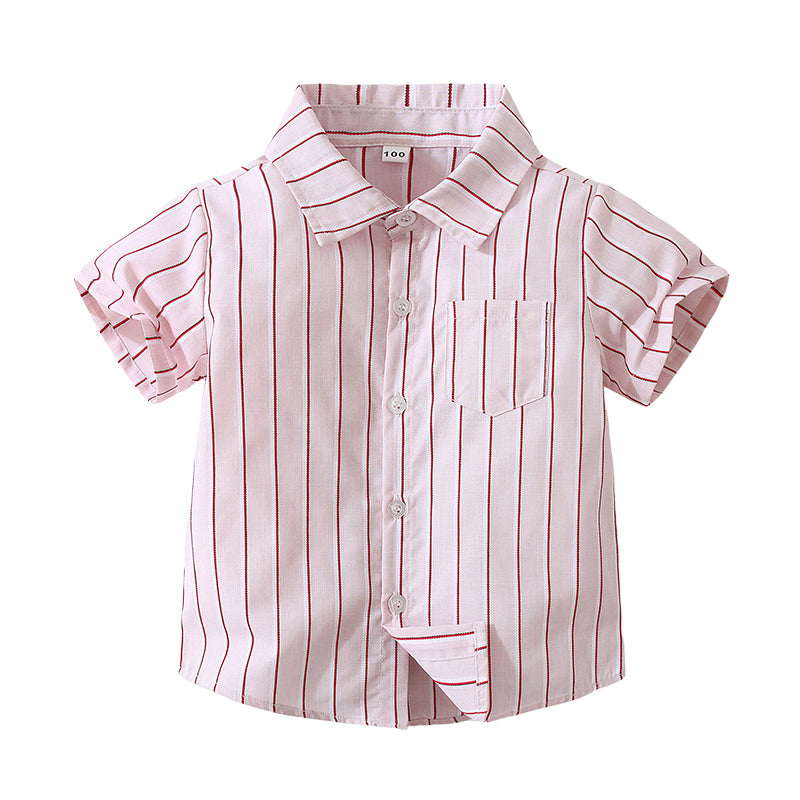 Baby Kid Boys Striped Shirts Wholesale 220524418