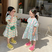 Load image into Gallery viewer, Baby Kid Girls Flower Print Dresses Wholesale 220524424
