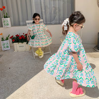 Load image into Gallery viewer, Baby Kid Girls Flower Print Dresses Wholesale 220524424

