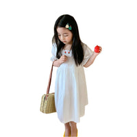 Load image into Gallery viewer, Baby Kid Girls Flower Embroidered Dresses Wholesale 220524427
