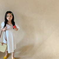 Load image into Gallery viewer, Baby Kid Girls Flower Embroidered Dresses Wholesale 220524427
