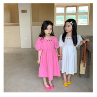 Load image into Gallery viewer, Baby Kid Girls Flower Embroidered Dresses Wholesale 220524427
