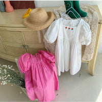 Load image into Gallery viewer, Baby Kid Girls Flower Embroidered Dresses Wholesale 220524427
