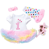 Load image into Gallery viewer, Baby Girls Striped Alphabet Print Rompers Wholesale 22052443
