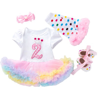 Load image into Gallery viewer, Baby Girls Striped Alphabet Print Rompers Wholesale 22052443
