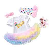 Load image into Gallery viewer, Baby Girls Striped Alphabet Print Rompers Wholesale 22052443
