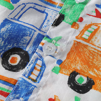 Load image into Gallery viewer, 2 Pieces Set Baby Kid Boys Birthday Party Car Bow Print Shirts And Solid Color Shorts Wholesale 22052449
