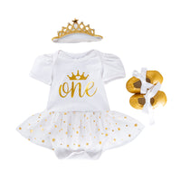 Load image into Gallery viewer, Baby Girls Letters Star Rompers Wholesale 22052451

