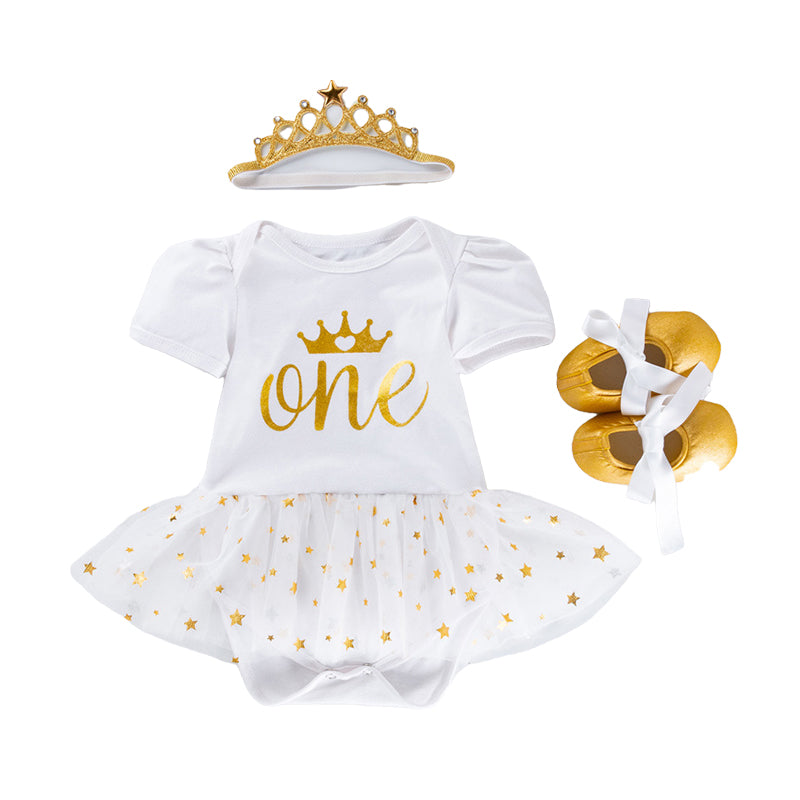 Baby Girls Letters Star Rompers Wholesale 22052451
