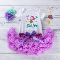 Load image into Gallery viewer, 3 Pieces Set Baby Girls Letters Print Rompers Solid Color Rainbow Skirts And Bow Headwear Wholesale 22052455
