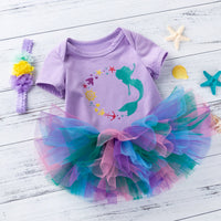 Load image into Gallery viewer, 2 Pieces Set Baby Girls Letters Print Rompers And Rainbow Skirts Wholesale 22052456
