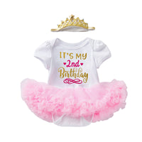 Load image into Gallery viewer, Baby Girls Letters Birthday Rompers Wholesale 22052477
