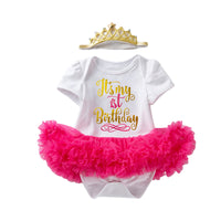 Load image into Gallery viewer, Baby Girls Letters Birthday Rompers Wholesale 22052477

