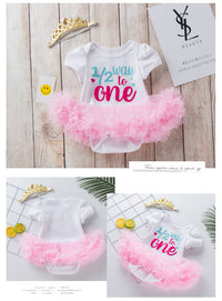 Load image into Gallery viewer, Baby Girls Letters Birthday Rompers Wholesale 22052477
