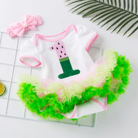 Load image into Gallery viewer, Baby Girls Letters Color-blocking Dresses Wholesale 22052479
