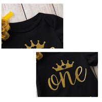 Load image into Gallery viewer, 3 Pieces Set Baby Girls Letters Love heart Print Rompers And Leopard Bow Skirts And Headwear Wholesale 22052480
