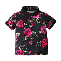 Load image into Gallery viewer, Baby Kid Boys Flower Print Polo Shirts Wholesale 22052482
