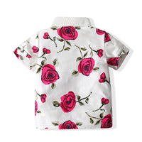 Load image into Gallery viewer, Baby Kid Boys Flower Print Polo Shirts Wholesale 22052482
