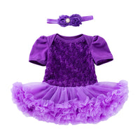 Load image into Gallery viewer, Baby Girls Flower Lace Dresses Accessories Headwear Wholesale 22052494
