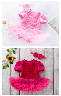 Load image into Gallery viewer, Baby Girls Flower Lace Dresses Accessories Headwear Wholesale 22052494
