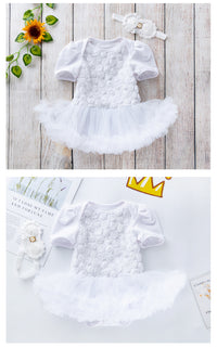 Load image into Gallery viewer, Baby Girls Flower Lace Dresses Accessories Headwear Wholesale 22052494
