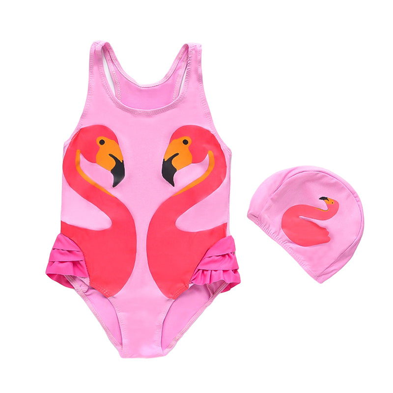 Baby Kid Girls Cartoon Sports Swimwears Wholesale 22052601