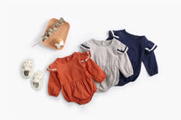 Load image into Gallery viewer, Baby Kid Girls Solid Color Rompers Wholesale 22052603
