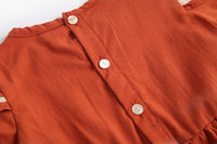 Load image into Gallery viewer, Baby Kid Girls Solid Color Rompers Wholesale 22052603
