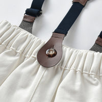 Load image into Gallery viewer, 2 Pieces Set Baby Kid Boys Dressy Bow Shirts And Solid Color Rompers Wholesale 22052609
