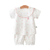 Load image into Gallery viewer, 2 Pieces Set Baby Girls Print T-Shirts And Shorts Wholesale 220526108
