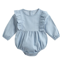Load image into Gallery viewer, Baby Kid Girls Solid Color Rompers Wholesale 22052611
