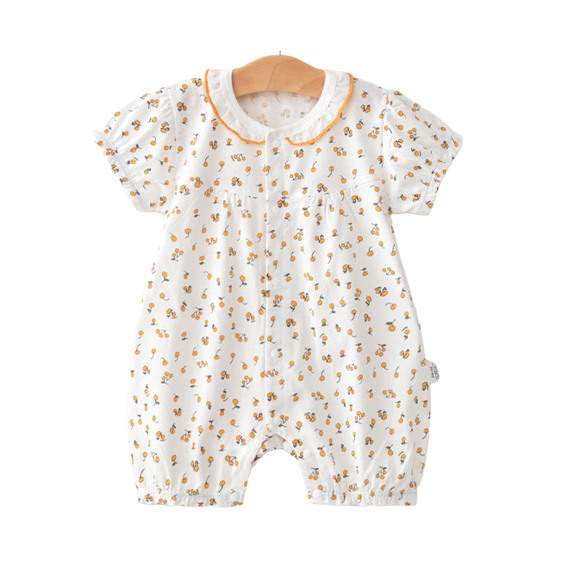 Baby Girls Embroidered Print Rompers Wholesale 220526110