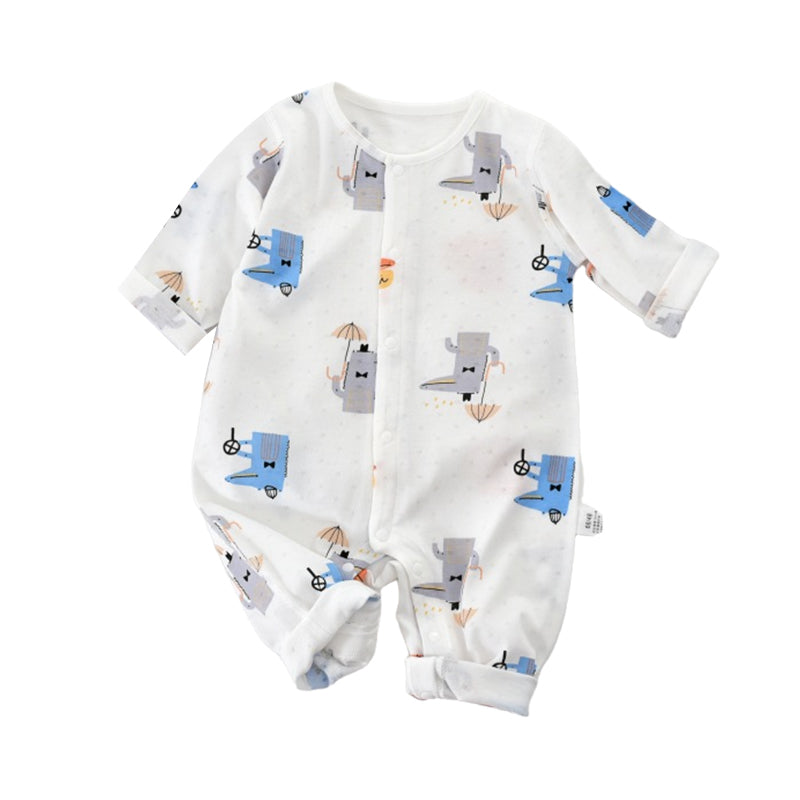 Baby Unisex Fruit Cartoon Print Jumpsuits Wholesale 220526114