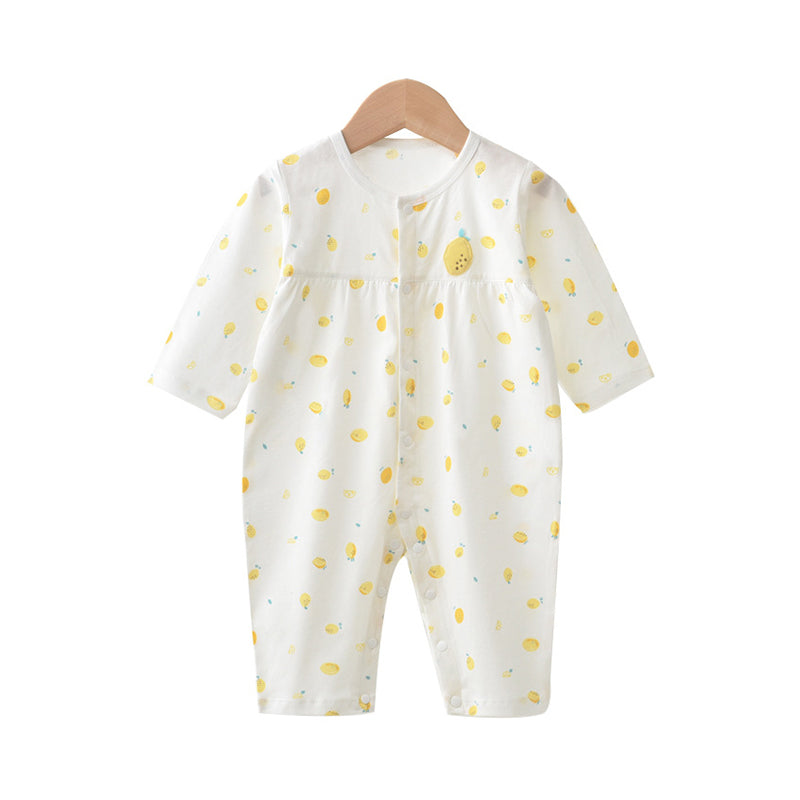 Baby Girls Fruit Print Jumpsuits Wholesale 220526118