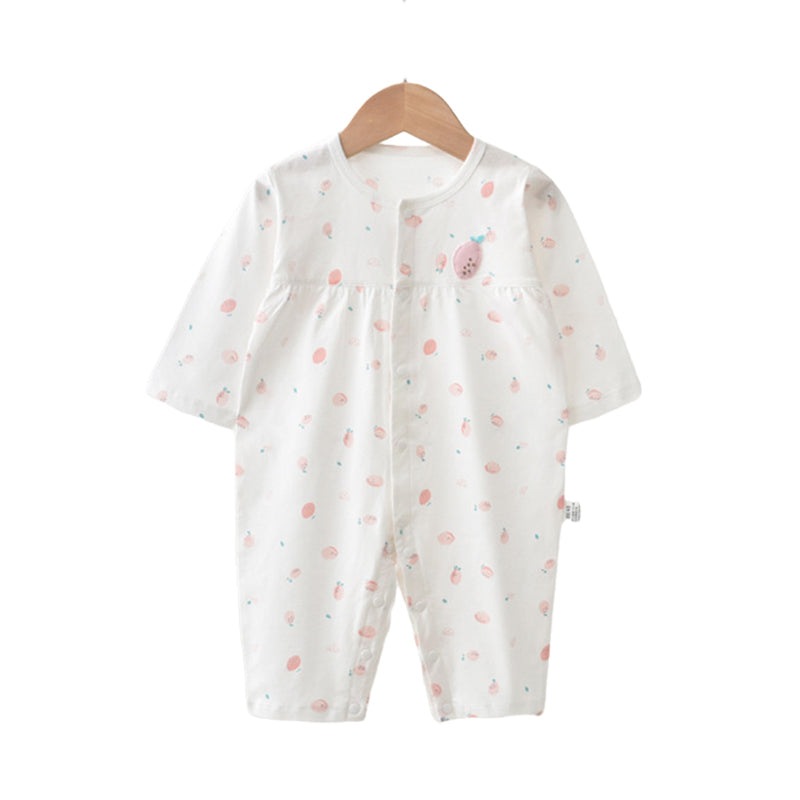 Baby Girls Fruit Print Jumpsuits Wholesale 220526118