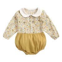 Load image into Gallery viewer, Baby Kid Girls Flower Print Rompers Wholesale 22052612
