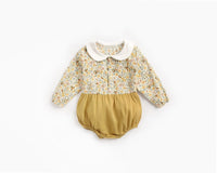 Load image into Gallery viewer, Baby Kid Girls Flower Print Rompers Wholesale 22052612

