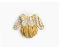 Load image into Gallery viewer, Baby Kid Girls Flower Print Rompers Wholesale 22052612
