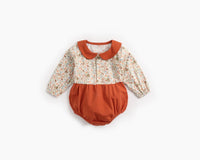 Load image into Gallery viewer, Baby Kid Girls Flower Print Rompers Wholesale 22052612
