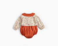 Load image into Gallery viewer, Baby Kid Girls Flower Print Rompers Wholesale 22052612
