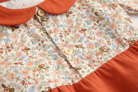 Load image into Gallery viewer, Baby Kid Girls Flower Print Rompers Wholesale 22052612
