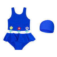 Load image into Gallery viewer, Baby Kid Girls Flower Print Rompers Swimwears Wholesale 220526125
