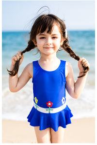 Load image into Gallery viewer, Baby Kid Girls Flower Print Rompers Swimwears Wholesale 220526125
