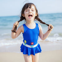 Load image into Gallery viewer, Baby Kid Girls Flower Print Rompers Swimwears Wholesale 220526125
