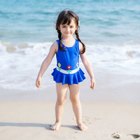 Load image into Gallery viewer, Baby Kid Girls Flower Print Rompers Swimwears Wholesale 220526125
