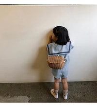 Load image into Gallery viewer, 2 Pieces Set Baby Kid Unisex Color-blocking Tops And Solid Color Shorts Wholesale 220526127

