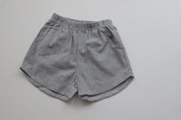 Load image into Gallery viewer, 2 Pieces Set Baby Kid Unisex Color-blocking Tops And Solid Color Shorts Wholesale 220526127
