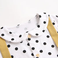 Load image into Gallery viewer, Baby Kid Girls Color-blocking Polka dots Print Rompers Wholesale 22052614
