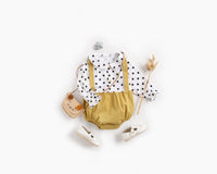 Load image into Gallery viewer, Baby Kid Girls Color-blocking Polka dots Print Rompers Wholesale 22052614
